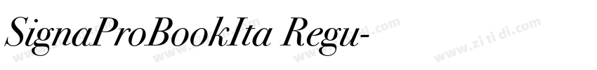 SignaProBookIta Regu字体转换